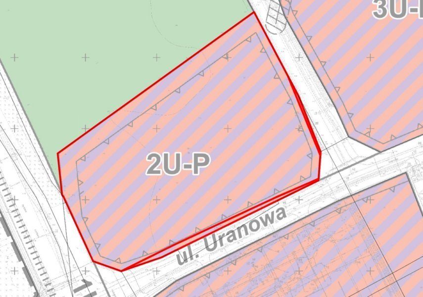 Teren inwestycyjny 1,94 ha – Działki nr 28/1, 28/2, 28/3 obręb 54806 ul. Uranowa