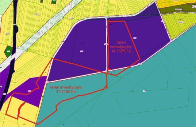 Investment site 14.76 ha – Rędziny