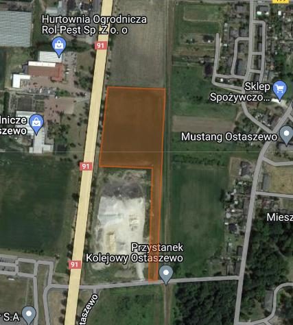 Teren inwestycyjny 2,1 ha – Łysomice