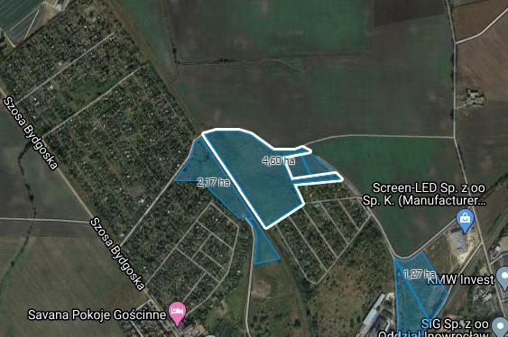 Investment site 4.6 ha – Inowrocław